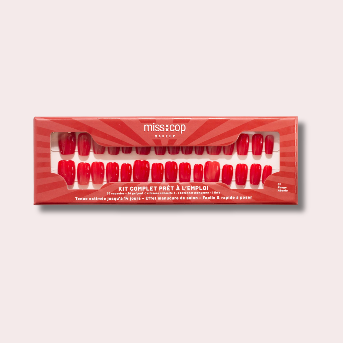 Miss Cop Priklijuojami Nagai - 01 | Rouge Absolu