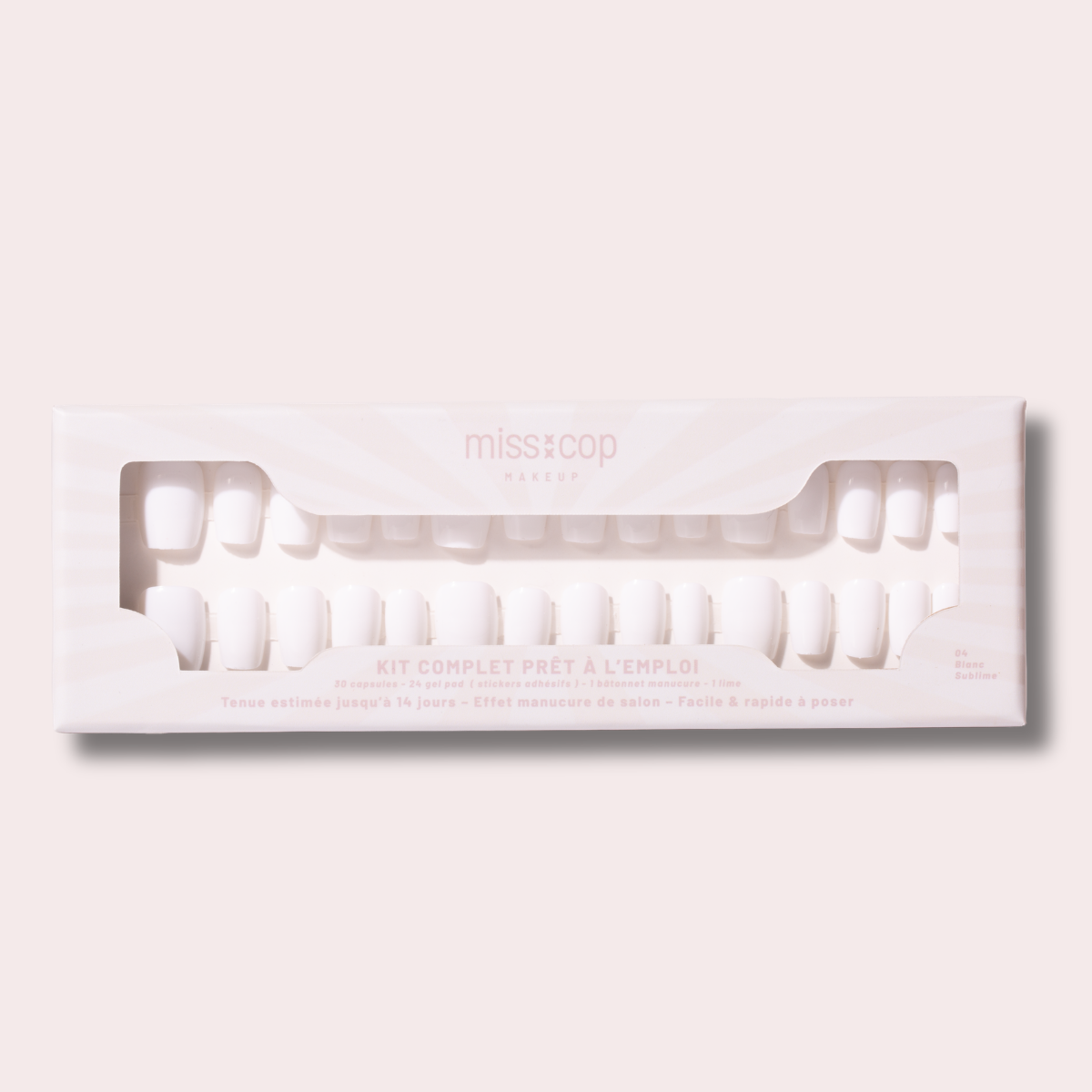 Miss Cop Priklijuojami Nagai - 04 | Blanc Sublime