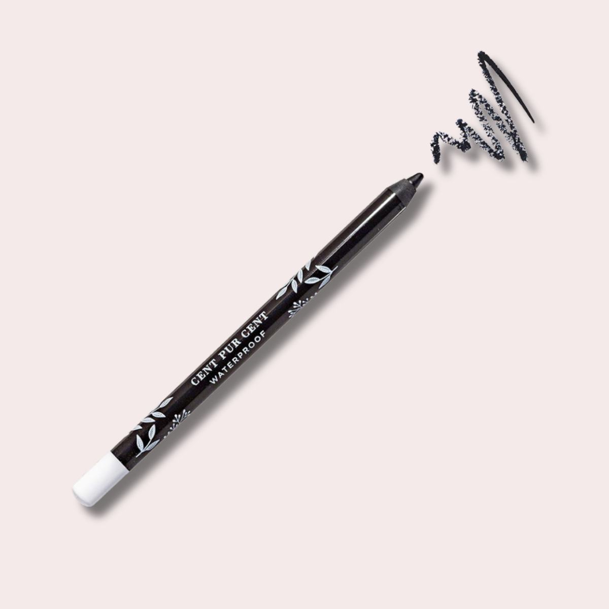 Cent Pur Cent Waterproof Eye Pencil - Vandeniui Atsparus Akių Pieštukas | Noir