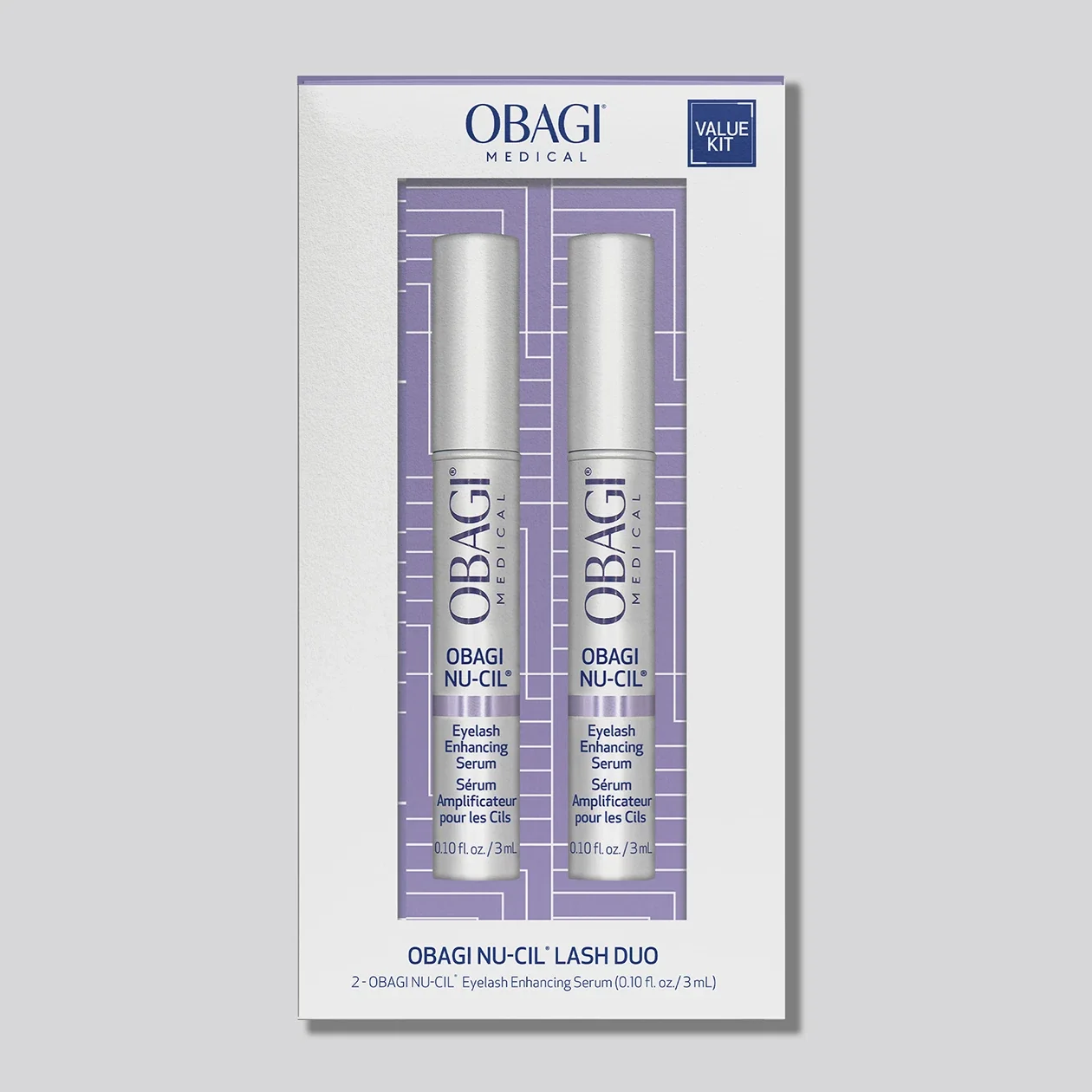 OBAGI NU-CIL LASH DUO - Blakstienų Serumas | Pažangi Technologija Ilgesnėms ir Stipresnėms Blakstienoms