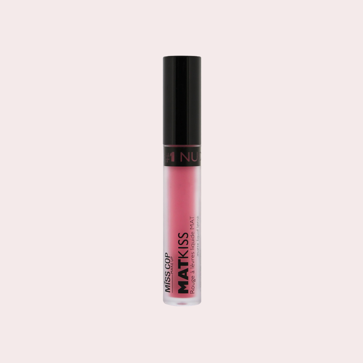 Miss Cop Liquide Mat Kiss – skysti matiniai lūpų dažai, 01 - Nude