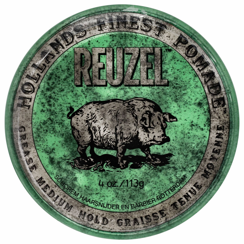 Reuzel Green Grease Medium Pomade - Aliejinė Pomada