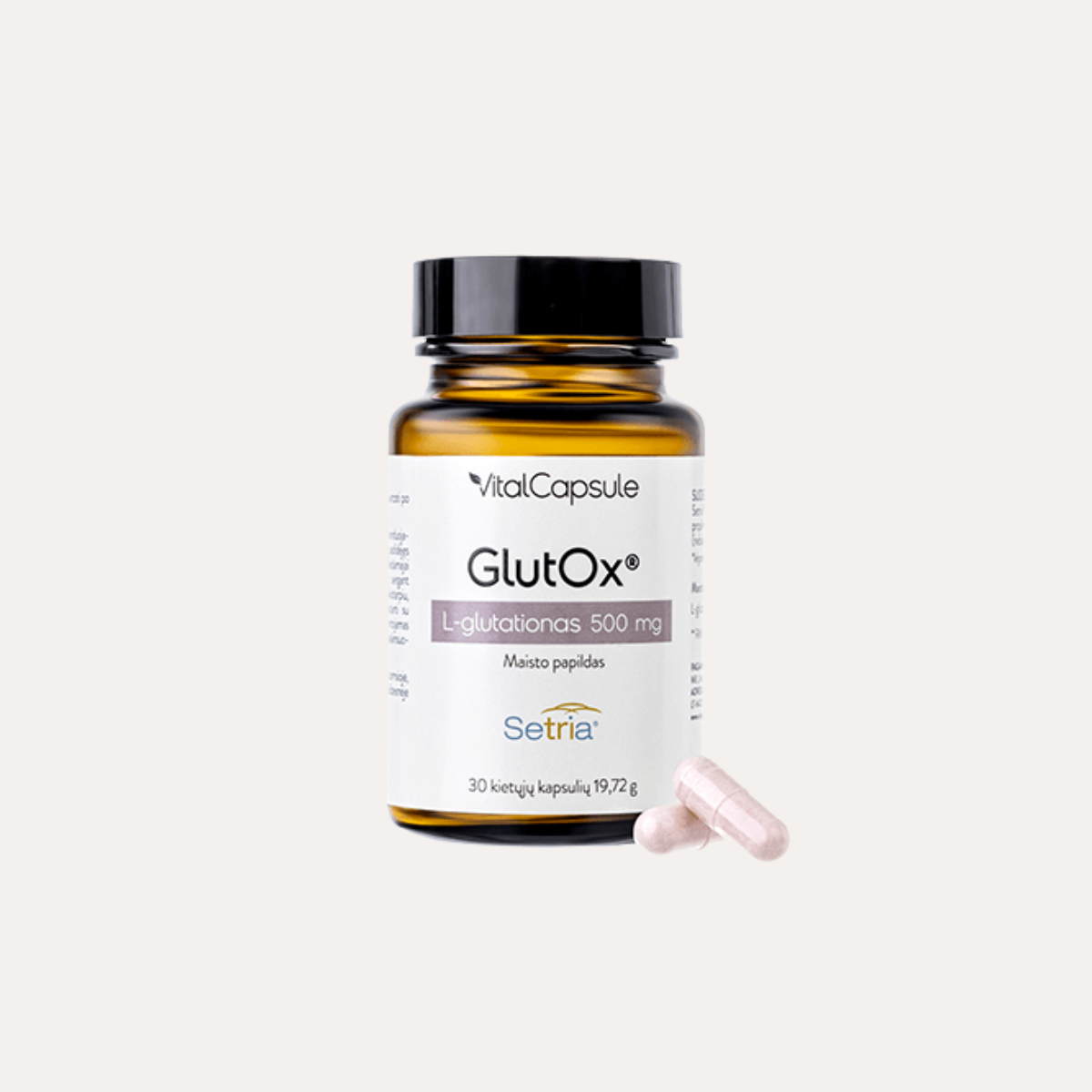 GlutOx Maisto Papildas | L-Glutationo Papildas Sveikatai ir Grožiui