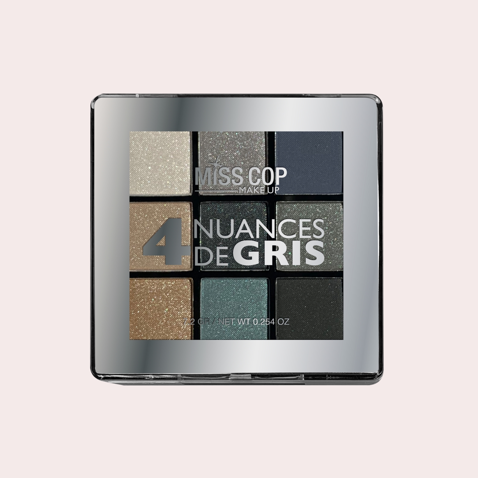 Miss Cop Palette NUANCIER akių šešėlių paletė, 4- Nuances de Gris