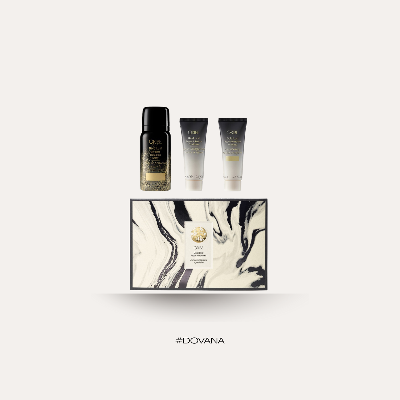 ORIBE Gold Lust Repaire & Protect Kit kelioninio dydžio rinkinys 