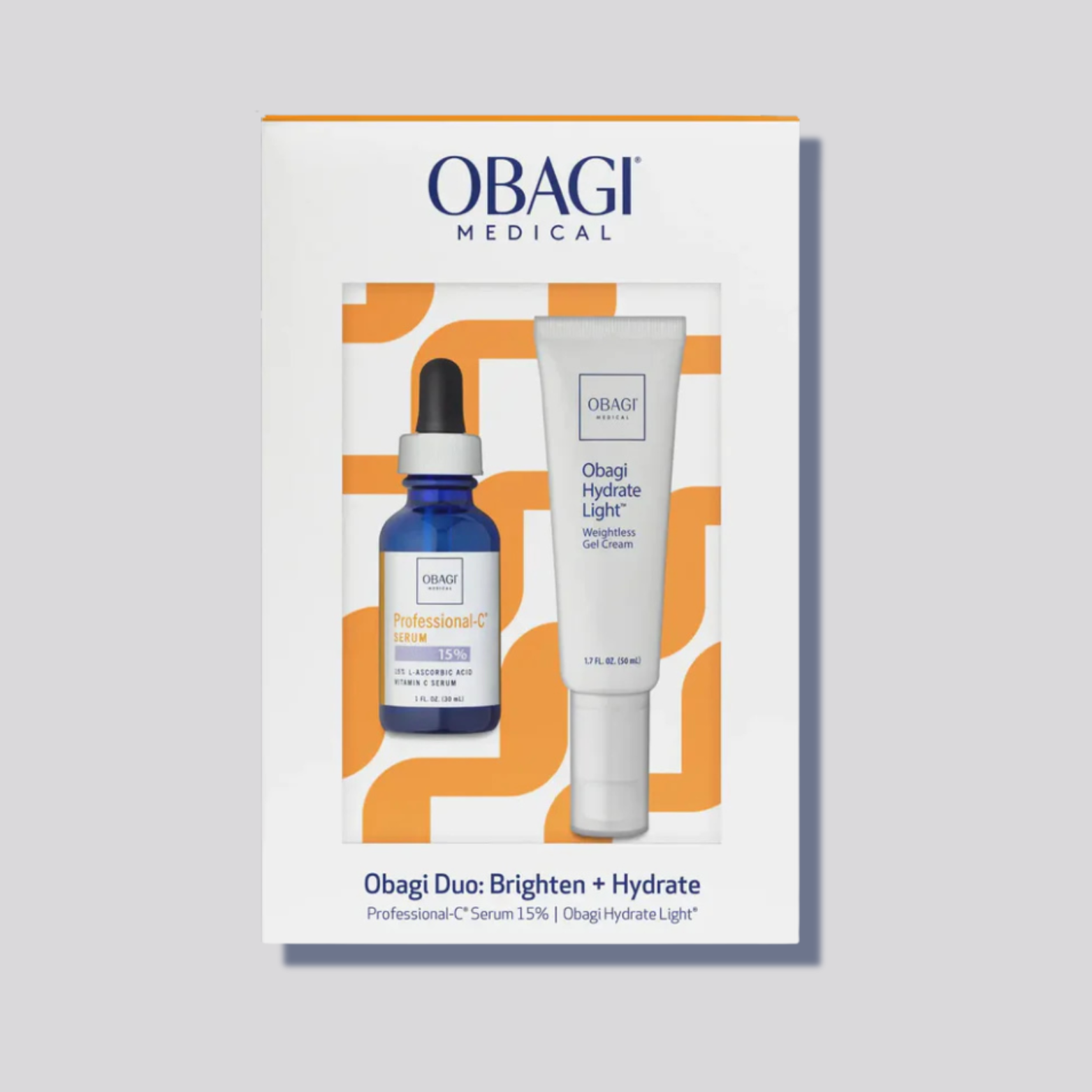 Obagi Medical Vitamin C Duo Kit: Brighten + Hydrate - Veido Priežiūros Rinkinys