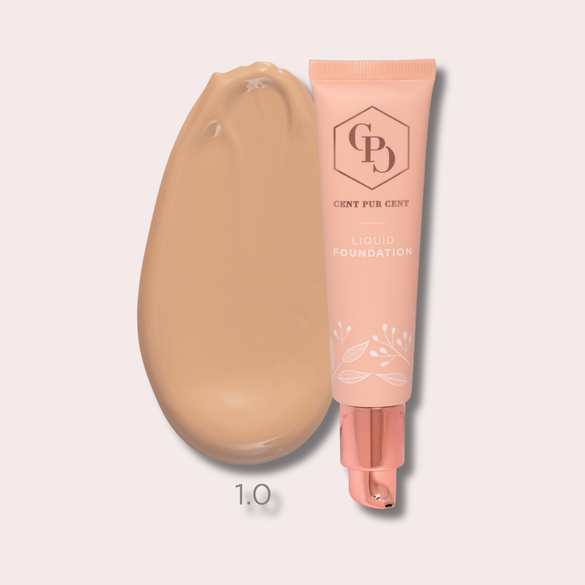Cent Pur Cent Liquid Foundation SPF 25 | 1.0 Skystas Makiažo Pagrindas